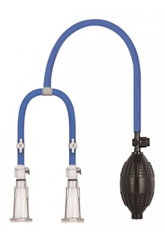 Pompes pour tétons LuvPump Double Cup Bleu 