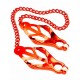 Pinces pour tétons Mr Fist Rouge 