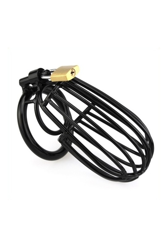 Cage de chasteté SAMOURAI 11 x 5.5 cm Noire 