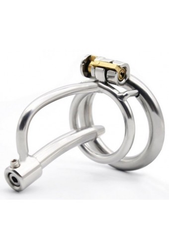 Cage de chasteté avec Tige Urètre 5cm - Diamètre 8mm 
