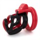 Cage de chasteté Cock Cuff 7.5 x 3 cm Rouge-Noir 