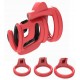 Cage de chasteté Cock Cuff 7.5 x 3 cm Rouge-Noir 