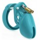 Cage de chasteté Silicone 7 x 3.3 cm Bleu 