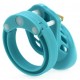 Cage de chasteté Silicone 7 x 3.3 cm Bleu 