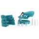 Cage de chasteté Silicone 7 x 3.3 cm Bleu 