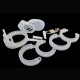 Cage de chasteté Silicone Bran 9 x 3cm Blanche 