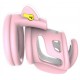 Cage de chasteté Cock Cuff 7.5 x 3 cm Rose-Blanc 