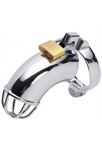 Cage de chasteté en métal LANCELOT 10 x 3.5cm 