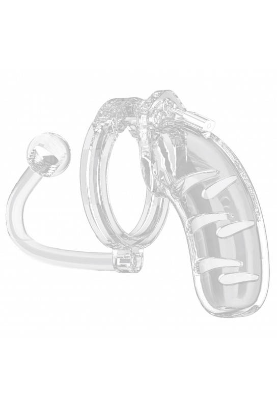 Cage de chasteté avec plug ManCage Modèle 11 11 x 3.5 cm Transparente 