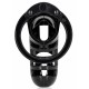 Cage de chasteté ManCage Modèle 26 - 11.5 x 3.5 cm Noire 