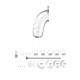 Cage de chasteté Mancage avec Tige urètre 11.5 x 3.5cm Transparente - Tige 20cm - Diamètre 3mm 