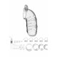 Cage de chasteté ManCage Modèle 05 14 x 4.5 cm Transparente 