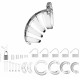 Cage de chasteté ManCage Modèle 02 9 x 3.5cm Transparente 