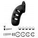 Cage de chasteté en silicone ManCage Modèle 21 - 11.5 x 3.5cm 
