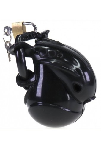 Cage de chasteté Full Egg 7.7 x 2.8cm Noire 