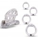 Cage de chasteté Beam 6 x 3cm Transparente 