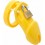 Cage de chasteté Silicone Bran 9 x 3cm Jaune