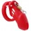 Cage de chasteté Silicone Bran 9 x 3cm Rouge