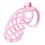 Cage de chasteté Tortille XXL 12.5 x 3.4 cm Rose