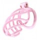 Cage de chasteté Tortille L 9.5 x 3.4 cm Rose 
