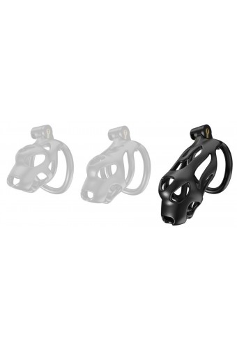 Cage de chasteté Dog L 11 x 3.9 cm Noire 