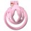 Cage de chasteté Sissy Heart 3 x 3.4cm Rose