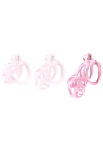 Cage de chasteté Bouh L 10 x 3.5 cm Rose 