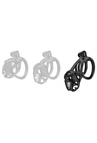 Cage de chasteté Bouh L 10 x 3.5 cm Noire 