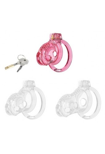 Cage de Chasteté Lock Hole S 6 x 3.6cm Rose 