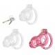 Cage de Chasteté Silicone LOCK HOLE L 8.5 x 4cm Rose 