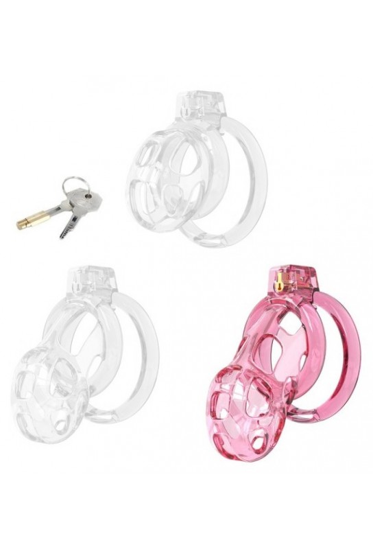 Cage de Chasteté Lock Cobra L 8.5 x 4cm Rose 