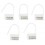 Lot de 5 Cadenas Lock Numérotés Blanc