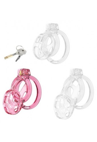 Cage de Chasteté Lock Cobra M 7 x 3.8cm Rose 
