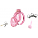 Cage de Chasteté Lock Cobra M 7 x 3.8cm Rose 