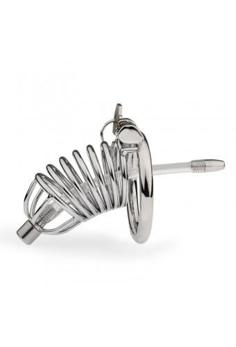Cage de chasteté Reegik avec Tige d'urètre 8.5 x 3.5cm 