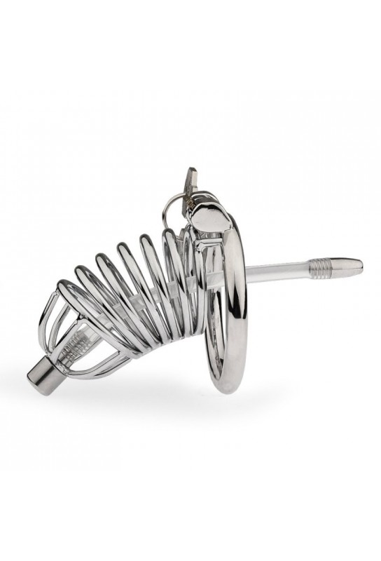 Cage de chasteté Reegik avec Tige d'urètre 8.5 x 3.5cm 