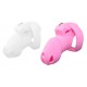 Cage de Chasteté Flexty M 10.5 x 3.5cm Rose 