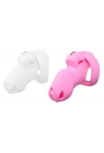 Cage de Chasteté Flexty M 10.5 x 3.5cm Rose 