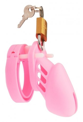 Cage de Chasteté Sily 7 x 3.3cm Rose 