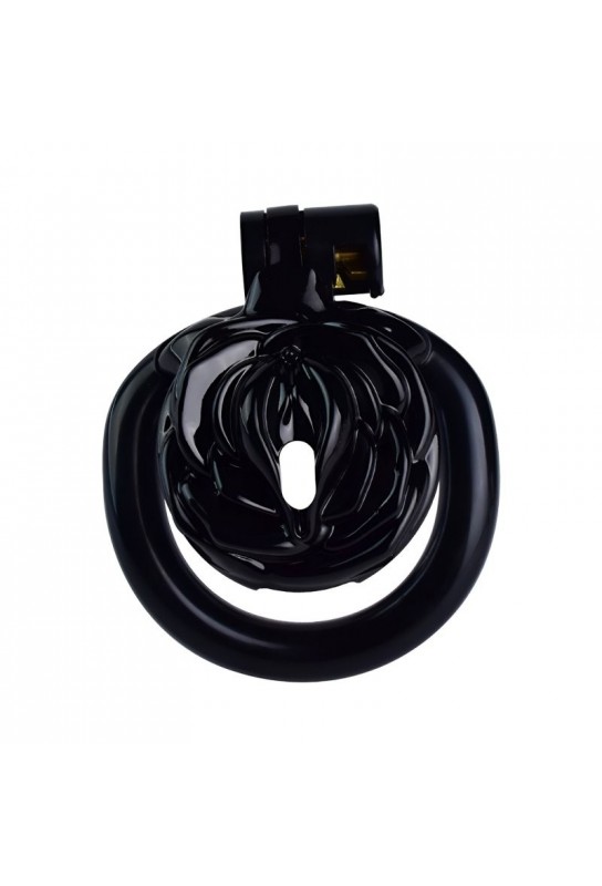 Cage de Chasteté Sissy Rose 3.5 x 3.5 cm Noire 