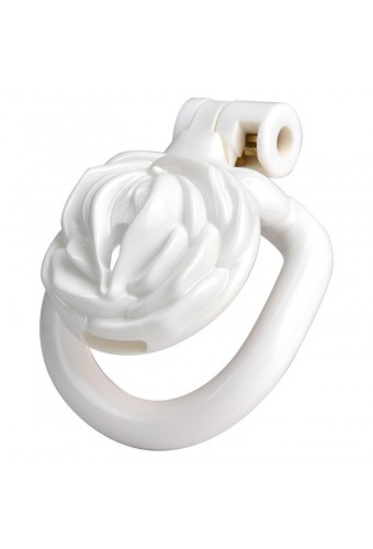 Cage de Chasteté Sissy Rose 3.5 x 3.5cm Blanche 
