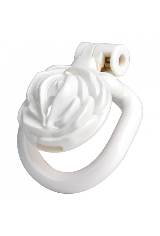 Cage de Chasteté Sissy Rose 3.5 x 3.5cm Blanche 