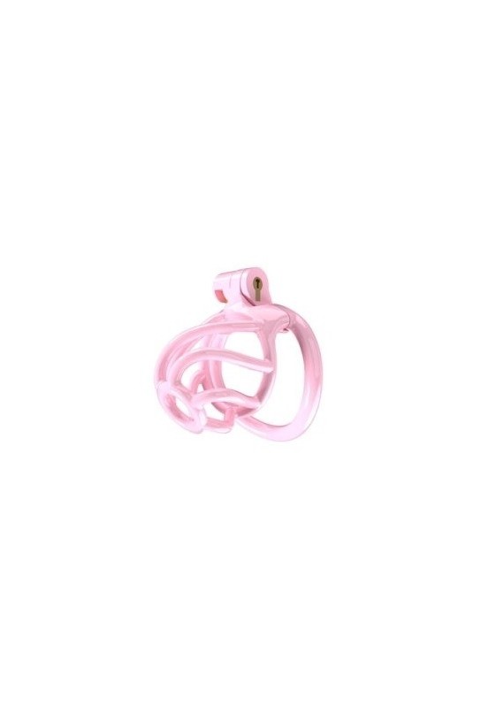 Cage de chasteté Tortille S 6 x 3.4 cm Rose 