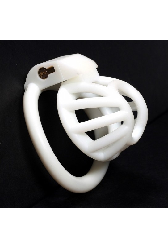 Cage de chasteté Walda 4.5 x 3.2cm Blanc 