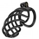 Cage de chasteté Tortille XL 11 x 3.4 cm Noire 
