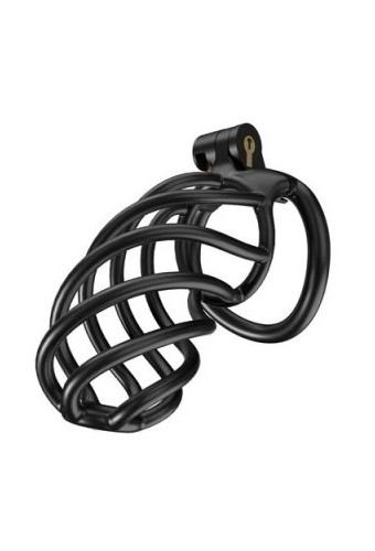 Cage de chasteté Tortille XL 11 x 3.4 cm Noire 