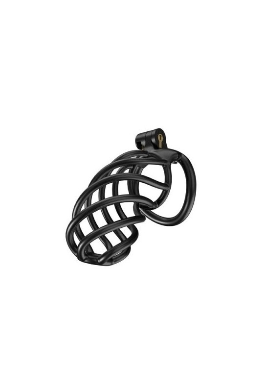 Cage de chasteté Tortille XL 11 x 3.4 cm Noire 