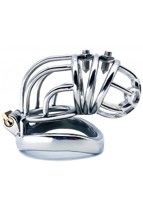 Cage de chasteté en métal Foldy 12 x 3.5cm 