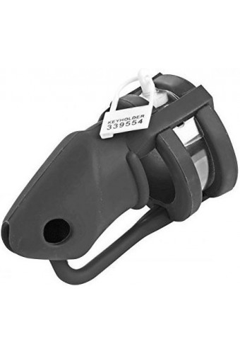 Cage de chasteté silicone Birdlocked 11 x 3.2cm Noire 