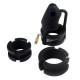 Cage de chasteté silicone Birdlocked 11 x 3.2cm Noire 